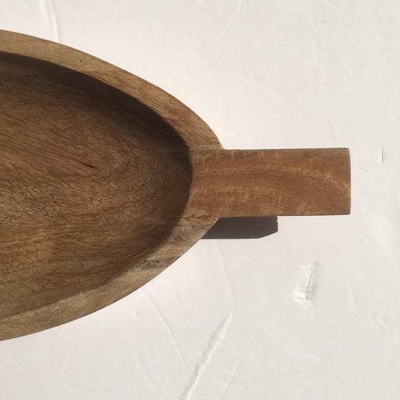 Pier 1 Wood Tray Bowl Catchall - Picture 3 of 10